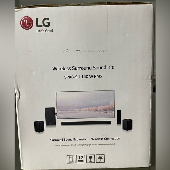 LG Wireless surround sound kit spk8-s 140 w Rms - Picture 3 of 4
